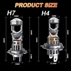 LED H4 H7 Projector Headlight Bulb 5500000LM High Power Led Canbus Light for Car Upgrade Spotlight AutomotiveHeadlamp