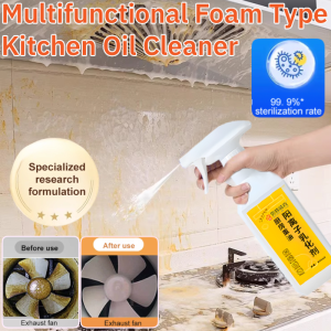 Kitchen Oil Cleaner Multifunctional Foam Type No-Disassembly Cleaning Oil Stain Remover Heavy Oil Cleaning Agent