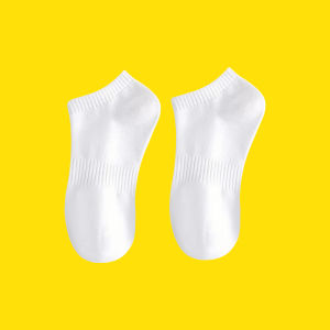 Mid-length stockings suitable for both men and women Breathable and comfortable Available in single colors such as black and white Boat-shaped stockings for casual and sports wear High-quality socks