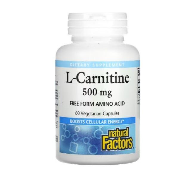 l carnitine capsule philippines Natural Factors, L-Carnitine, 500 mg, 60 Vegetarian Capsules Category_All Products/F&W Exclusive