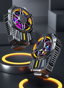 Quạt tản nhiệt điện thoại sò lạnh X20 SL01 chơi PUBG FF ROS Siêu lạnh LED RGB Kẹp 2 chiều làm mắt bằng nhiệt