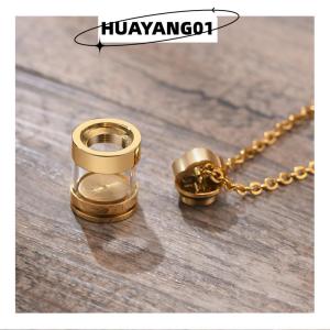 HUAYANG01 [HOT FASHION] Clear Hollow Fillable Tube Necklaces for Women Men Urn Cremation Memorial Jewelry Keepsake Pendants