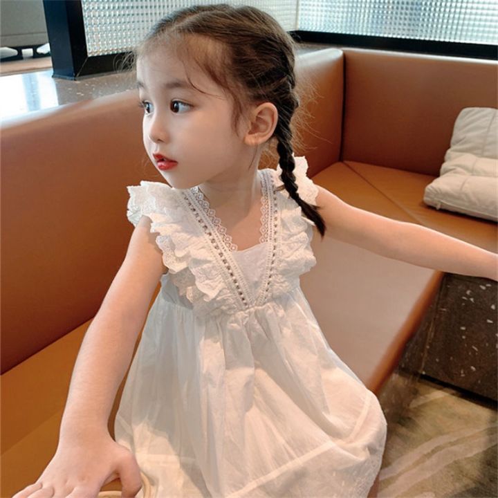 Amazon.com: Girls' Clothes Big Children's Dress Short Sleeved Square Neck  Dress Polka Dot Dress Summer Dress (White, 7-8 Years) : Clothing, Shoes &  Jewelry