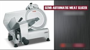 Stainless Steel Electric Meat Slicer 12 Inch Heavy‑Duty Semi‑Automatic Slicing Machine For Frozen Meat Cheese
