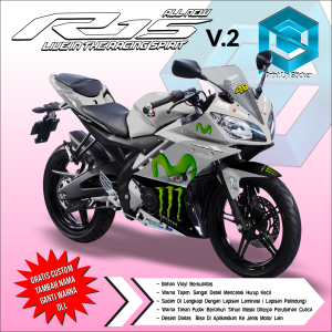 Bisa COD Stiker Motor Yamaha R15 V2 Decal Sticker Decal Full Body Variasi Monster Moviestar 3003 V2.0