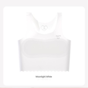oobest 【Delivery 2-3 days】2pcs Seamless Training Bras for Girls Wireless Anti-Bump Bra for 7-12 Years Teens