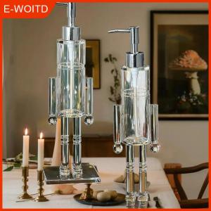 【E-WOITD】 เครื่องจ่ายสบู่ขวดสบู่เหลวขวดสบู่เหลวแบบกดเองสบู่โลชั่นแบบเติมได้แชมพูทำจากนัทแครกเกอร์สำหรับตกแต่งคริสต์มาส