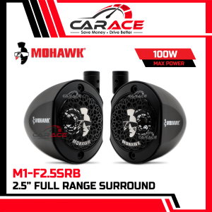 MOHAWK Full Range Surround Speaker Satelite Speaker Car Full Range 2.5inch Bawal Hitam Putih Satellite Speaker M1-F2.5SRB M1-F2.5SRW
