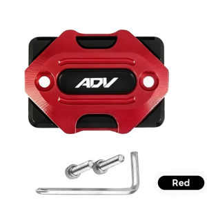 Universal Motorcycle Brake Fluid Reservoir Cap Cover - High-Quality Aluminum