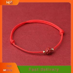 HB Tibetan Lotus Beaded Bracelet Handmade Braided Adjustable Lucky Red Thread Charm Bracelets For Women Men Couple Jewelry