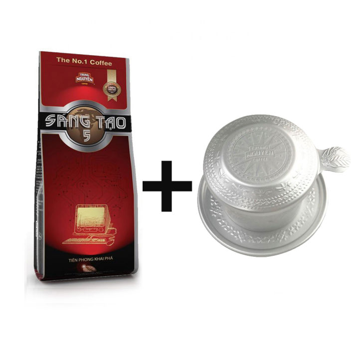 Vietnam Trung Nguyen Ground Coffee Creative 5 (340g/pack) + Aluminium