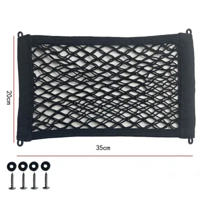 Jaring Helm Motor Tas Jaring Elastis 35x20cm Penyimpanan Barang Mobil/Motor Car Net Organizer
