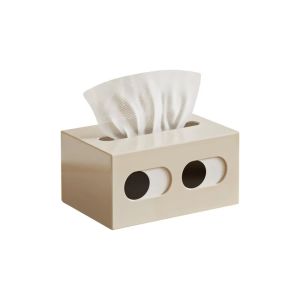 JEHUA Rectangle Shape Cartoon Tissue Box Big Eyes Funny Expression Paper Towel Holder High Aesthetics Smooth  Tissue Case Home Use