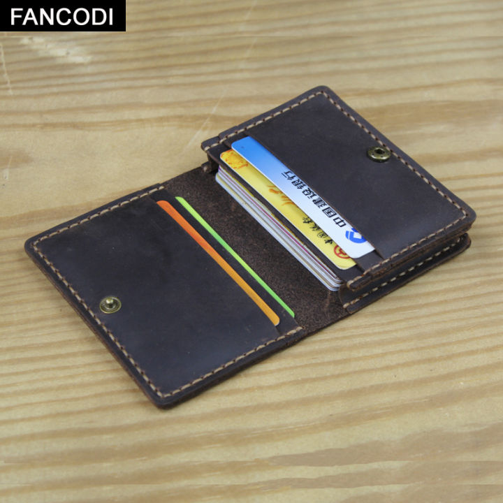 FANCODI Credit/ID Card Case Genuine leather Handmade High Quality Men ...