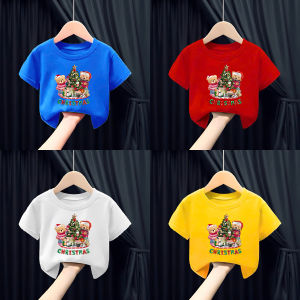 Combo 3 Áo thun gấu noel bé trai va bé gái 6kg-32kg.ALBB12