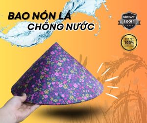Bao bọc nón lá miếng bảo vệ nón lá có hoạ tiết giúp tăng khả năng bền bỉ tăng thẩm mĩ hơn và chống thấm nước hiệu quả