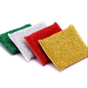 Combo 4 Miếng Cước Rửa Chén Bát Kim Tuyến K15 Có Mút Miếng Chùi Nồi Đa Năng Siêu Sạch Đánh Bay Vết Bẩn - Giao Màu Ngẫu Nhiên