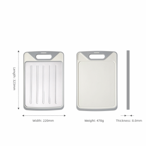 ST78FXHTC Stainless Steel Chopping Board Anti-Slip Double Sided Chopping Block Durable Multifunctional Cutting Board Kitchen Supplies