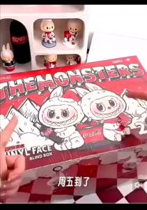 A playful spring LABUBU THE MONSTERS Coca-Cola Series Vinyl Face Plush Doll Confirmed Figure Toy Bag Charm Pendant Gift