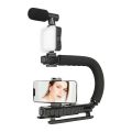 A-49U Video Making Tripod Portable Handle Stabilizer Anti-shake Camera Stabilizer Equipment For Live Video TIktok YouTube Camera Bracket Live Streaming Broadcast. 