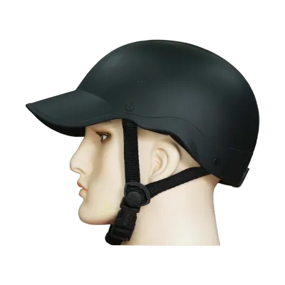 Mũ Bảo Hiểm 1/2 NAPOLI Nón Kết màu đen Trẻ Trung - FREESIZE 54-59cm - Dùng cho người đi moto xe máy