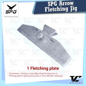 V Club Archery SPG Metallic Arrow Fletching Jig - Clamp Feather & Plastic Vanes - Stick 2 Vanes / 3 Vanes / 4 Vanes