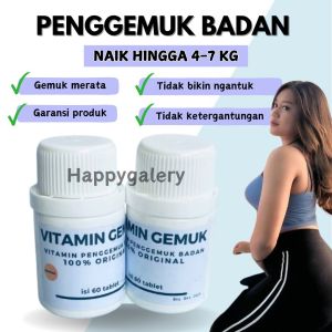 Vitamin Gemuk isi 60 Kapsul Suplemen Penggemuk Penambah Berat Badan Penambah Nafsu Selera Makan Pria Wanita