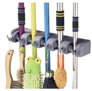 Gantungan Sapu dan Pel Hook Tempel Dinding Cantolan Dinding Tempel Gantungan Sapu di Dinding Tiang