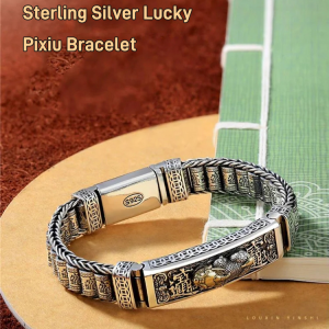 【Fortune-bringing】 Six-character mantra bracelet Fortune-bringing Pixiu bracelet Mens lucky charm bracelet