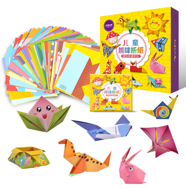 Đồ chơi lắp ghép,sáng tạo an toàn cho trẻ,set gấp giấy origami kèm ...