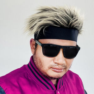 TOPI SULE ARTIS Topi wig Rambut Pria keren Topi rambut palsu cowok abk Cosplay Anime naruto