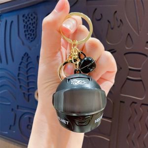 INNEED Realistic Light-up Helmet Keychain Cool Lightweight Mini Night Light Pendant Unique Multifunctional Helmet Bag Charm Key/Backpack Decor