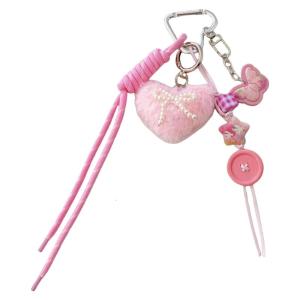 Dễ Thương Trái Tim móc khóa vải nhung lông thời trang quan trọng trang trí phong cách mặt treo hình chìa khóa hiện tại cho phụ nữ những người yêu thời trang và trẻ trung