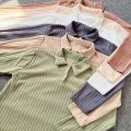 Lavender - crop top lengan panjang baju wanita viral kekinian bahan knit hornet premium import tebal ootd kemeja dewasa kaos lengan panjang wanita atasan baju knit baju crop knit. 