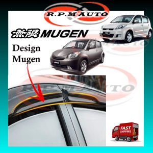 (4 PCS) Air Press Myvi old 2005-2011 Window Tingkap kereta Door Visor Mugen move small tingkap kereta myvi lama old VISOR