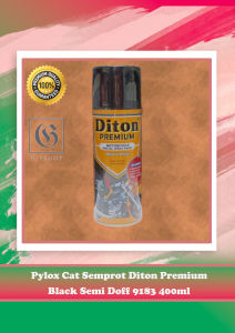 Pylox Cat Semprot Diton Premium Black Semi Doff 9183 400ml