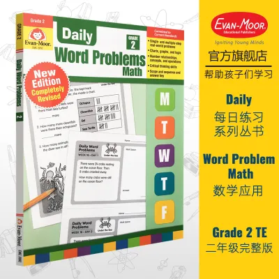 Evan-Moor Daily Word Problems Grade 1-6 Optional Paperback – Teachers Edition by Evan Moor Original English books