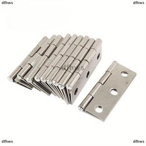 [COD] dfhws 10pcs Stainless Steel Door Hinges Cabinet Doors Windows Wooden Box Flat Hinge Home Furniture Hardware Accessories