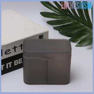 【Enthusiasm】🌟🌟【Hot Sale】🎈 กล่องเก็บที่ใส่สำลีแผ่นเช็ดเล็บกล่องเก็บอุปกรณ์จัดเก็บแปรงแต่งหน้าสองช่อง