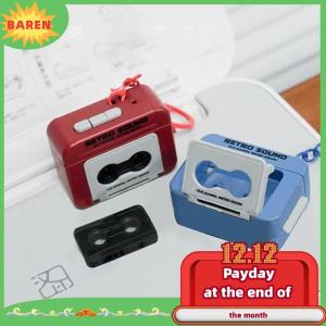 BAREN Âm nhạc hộp Mặt dây chuyền Keychain cổ điển di động tự làm âm nhạc hộp phong trào Keychain nhạc cụ đồ chơi âm nhạc giai điệu Quà Tặng