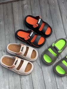 MenS Summer Slip-On Sandals Casual Thick-Soled Dual-Use Beach Sandals Outdoor Sports Trendy Casual Vietnamese Slippers