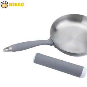 【N2HAO】 New Anti-scalding Pot Handle Cover Soft Silicone Holder High Heat Resistance Silicone Pot Handle Cover For Frying Pan