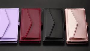 [XnMus.] Wallet Case for Samsung Galaxy S26 S25 S24 S23 Plus Ultra FE Leather Multiple Cards Flip Luxury Phone Cover Wrist Lanyard Strap