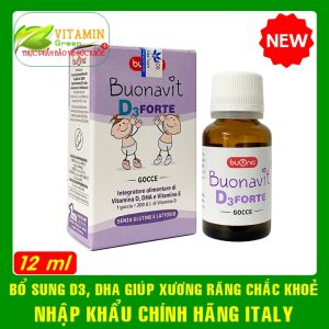 Buonavit D3forte bổ sung vitamin D3 DHA giúp bé cao lớn thông minh | Nhập khẩu chính hãng từ Ý
