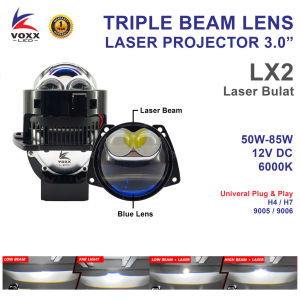 VOXX LX2 Projie BiLED Laser 3.0 Inch 85W Dual Laser Projector Bifocal Triple Beam Lens
