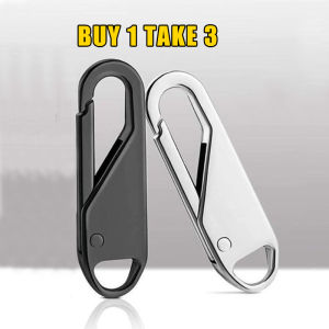 4pcs Multipurpose Replacement Tool-free Easy Detachable Metal Zipper Head For Bags Luggage Jacket Clothes