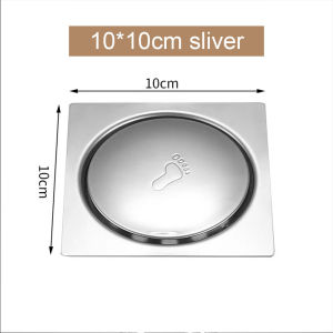 พื้นสเตนเลสตะแกรงดักกลิ่นสี่เหลี่ยมในห้องน้ำแบบเด้งตะแกรงดักกลิ่นพื้นแกนทองแดงใช้เท้าป้องกันการรั่วซึมท่อระบายน้ำกันแมลง