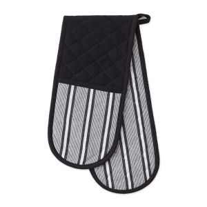 LZD  Polyester Cotton Potholder Long High Temperature Resistant Double Layer Gloves Household Heat Resistant Baking Kitchen Microwave Oven Gloves