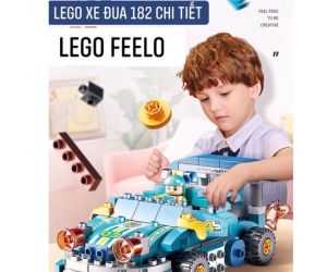 Đồ chơi Lắp ráp Xe đua lớn chính hãng Feelo với 182 chi tiết