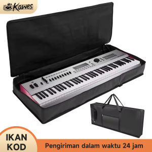 KAWES Tas Piano Elektronik 61 Tombol Tas Tahan Air dari Kain Oxford Tebal Tas Tangan untuk Keyboard Koper Piano Elektronik Aksesori Alat Musik Piano Elektronik